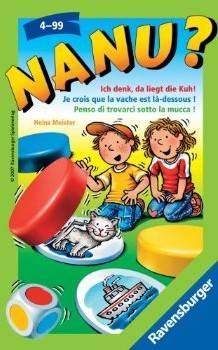 Ravensburger 23063 - Nanu Ich denk, da liegt die Kuh! Farbwürfel- und Gedächtnisspiel