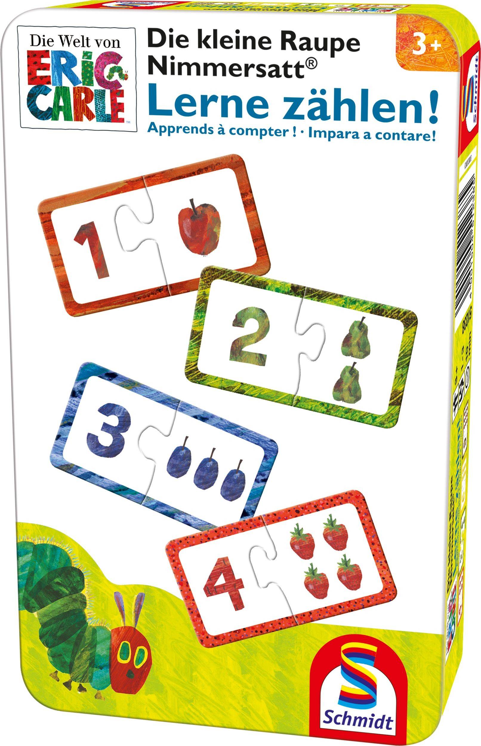 Schmidt 51238 - Kleine Raupe Nimmersatt®: Lerne zählen!, Reisespiel, Lernspiel schmidt/51238