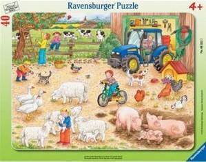 Ravensburger 06332 - Auf dem großen Bauernhof, 40 Teile Puzzle Ravensburger/40 Teile Rahmenpuzzle