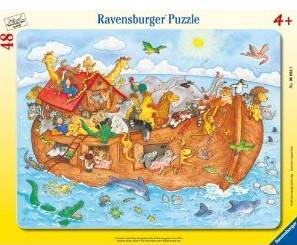 Ravensburger 06604 - Die große Arche Noah, Puzzle 48 Teile Ravensburger/48 Teile Rahmenpuzzle