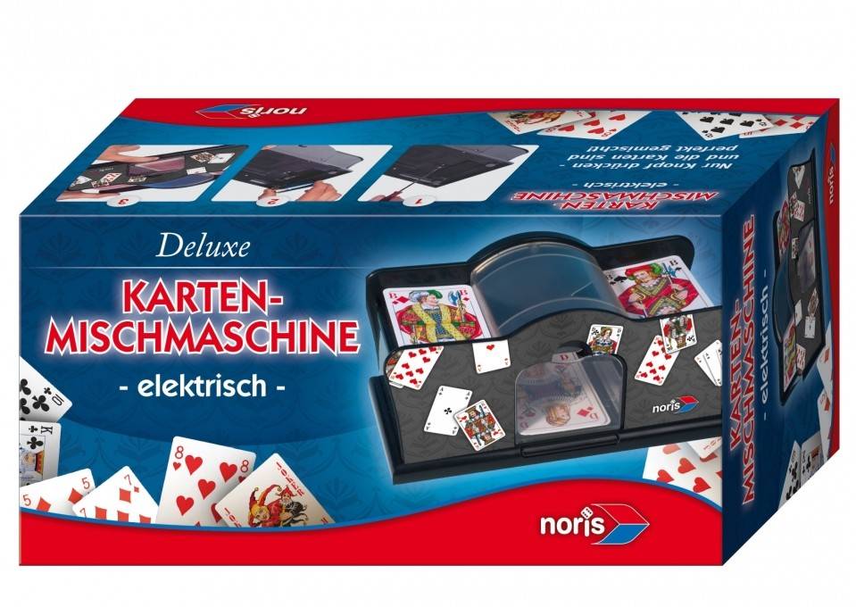 Zoch 606154621 - Karten Mischmaschine, elektrisch Nur Knopf drücken - und die Karten sind perfekt gemischt!