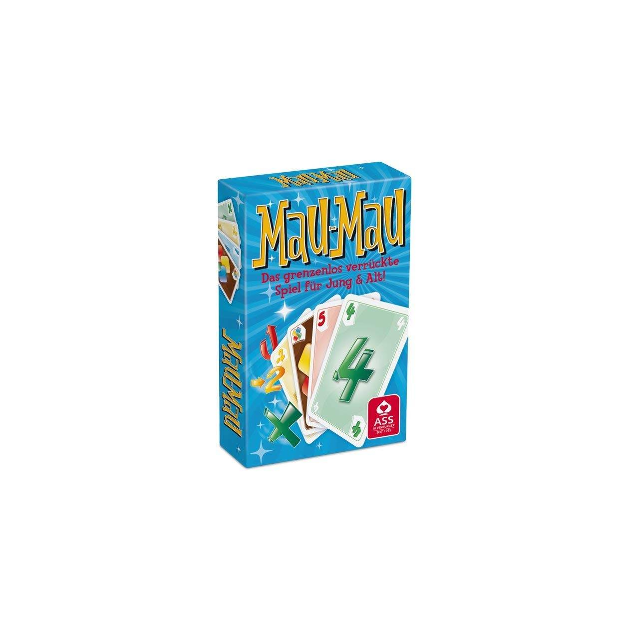 ASS Mau Mau, 55 Karten. Kartenspiel Kartenspiel - für 2-6 Spieler, 52 Karten