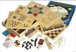 Philos 3102 - Holz-Spielesammlung mit 100 Spielmöglichkeiten