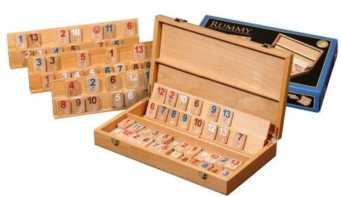 Philos 3609 - Rummy Holzkassette, Strategiespiel