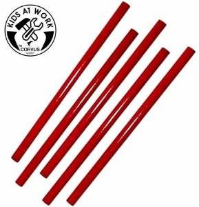 Corvus A600038 - Kids at work: Zimmermannsbleistift, 1 Stück