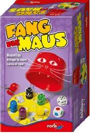 Noris 606144011 - Fang die Maus Ein turbulent schnelles Reaktionsspiel für 2-6 Mäuse ab 4 Jahren