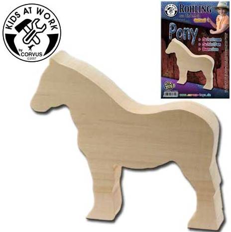 Corvus A600709 - Schnitzholz Pony