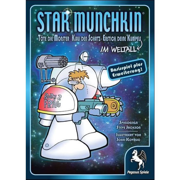 Pegasus Spiele 17158G - Star Munchkin 1+2 Töte die Monster, Klau den Schatz, Erstich Deine Kumpel - im Weltall