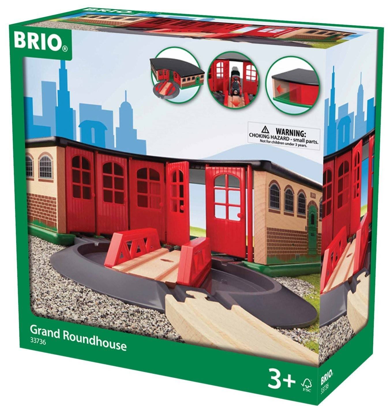 BRIO 337365 - Großer Ringlokschuppen Grand Roundhouse