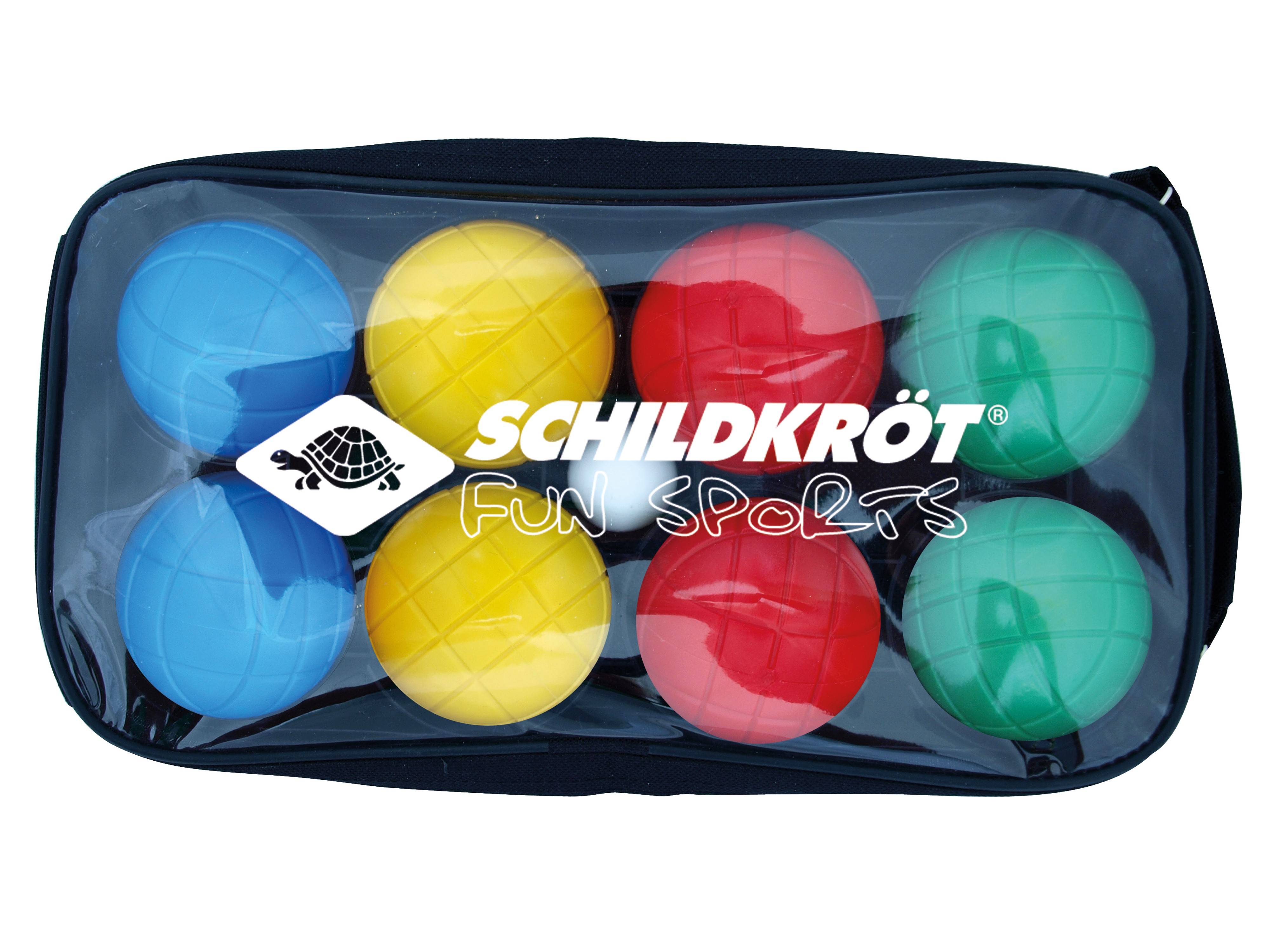 Schildkröt - Fun Boccia Set, 4x2 Boule Kugeln, Durchmesser 7,25 cm