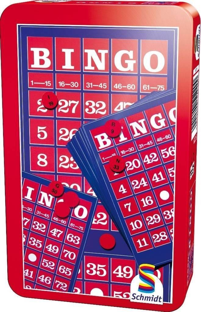 Schmidt 51220 - Bingo in Metalldose Legespiel