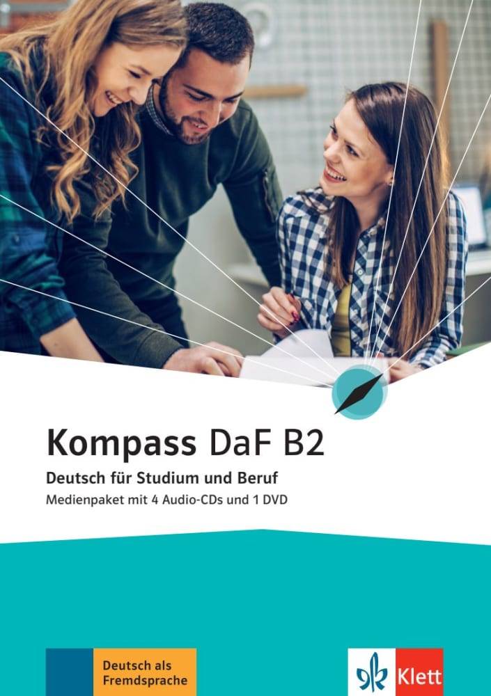 Kompass DaF B2, Audio-CD Medienpaket (4 Audio-CDs + 1 DVD)