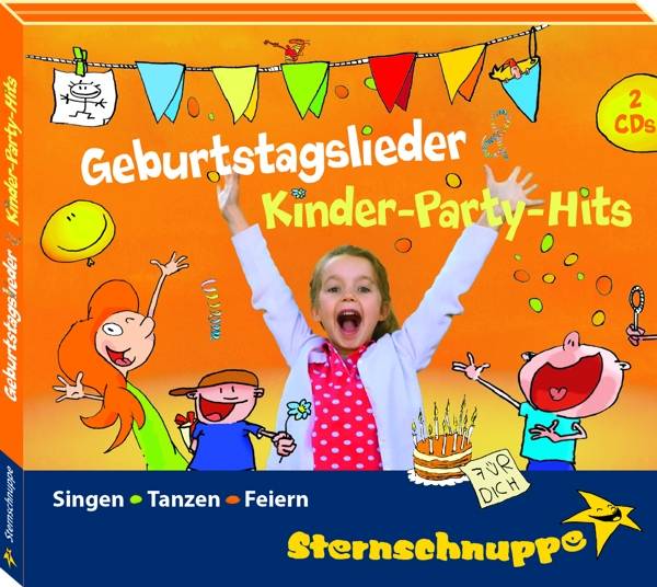 Geburtstagslieder & Kinder-Party-Hits, 2 Audio-CD Lieder, Gedichte, Tanz-Musik für den Kindergeburtstag
