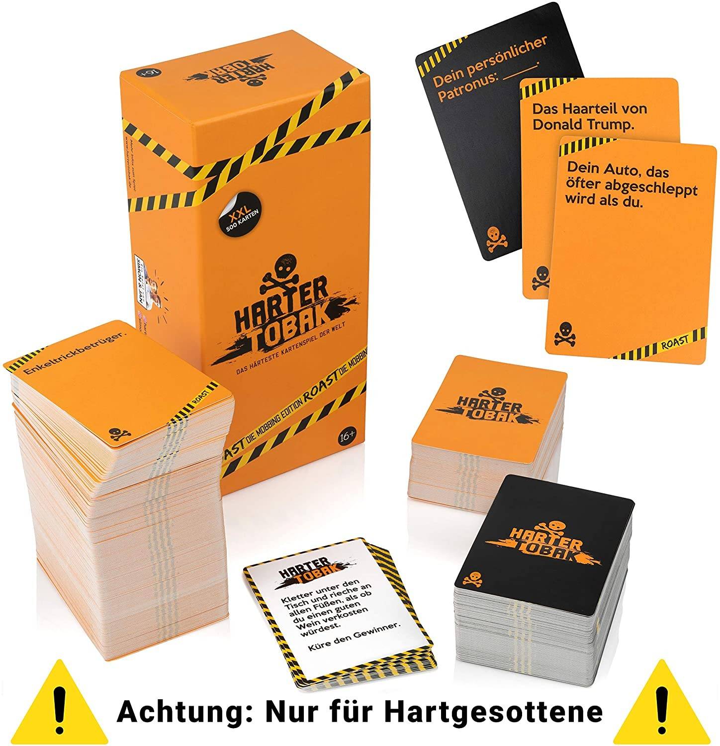 Carletto 2036320 - Harter Tobak, Mobbing Edition, Partyspiel Die Mobbing Edition