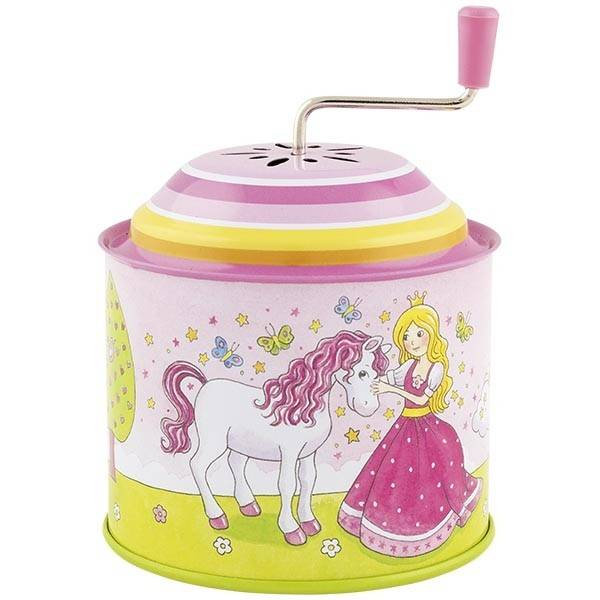 Goki 60722 - Musikspieldose, Prinzessin (Melodie: Twinkle Twinkle Little), Metall Star