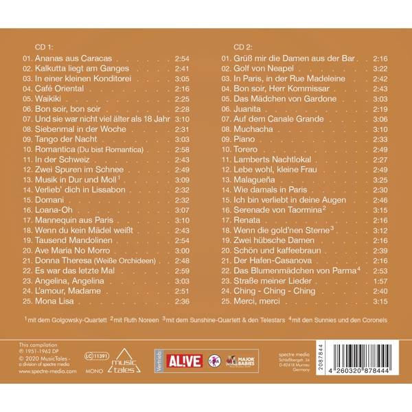 Ananas aus Caracas - 50 große Erfolge, 1 Audio-CD