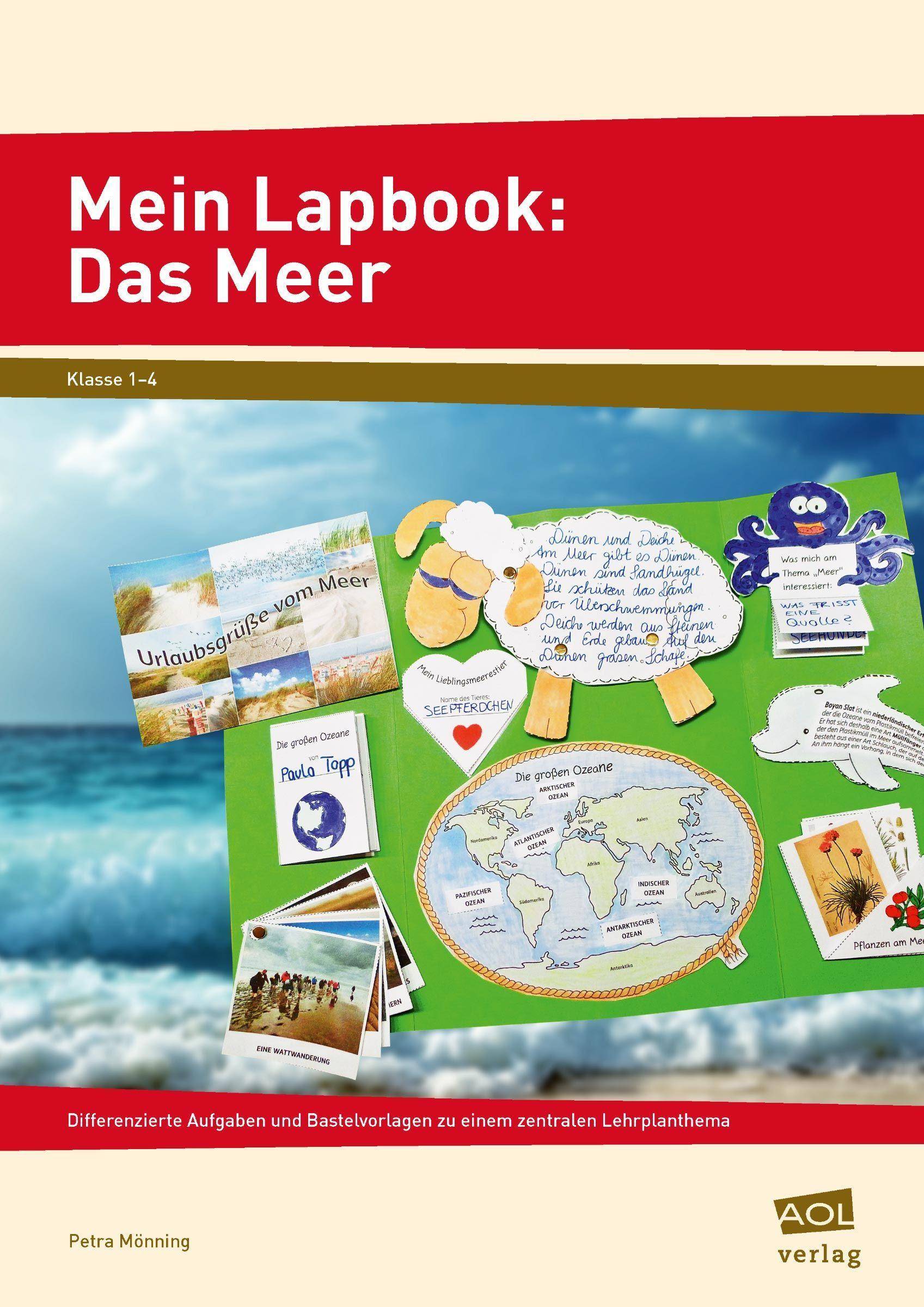 Mein Lapbook: Das Meer Differenzierte Aufgaben und vielfältige Bastelvorlagen (1. bis 4. Klasse)