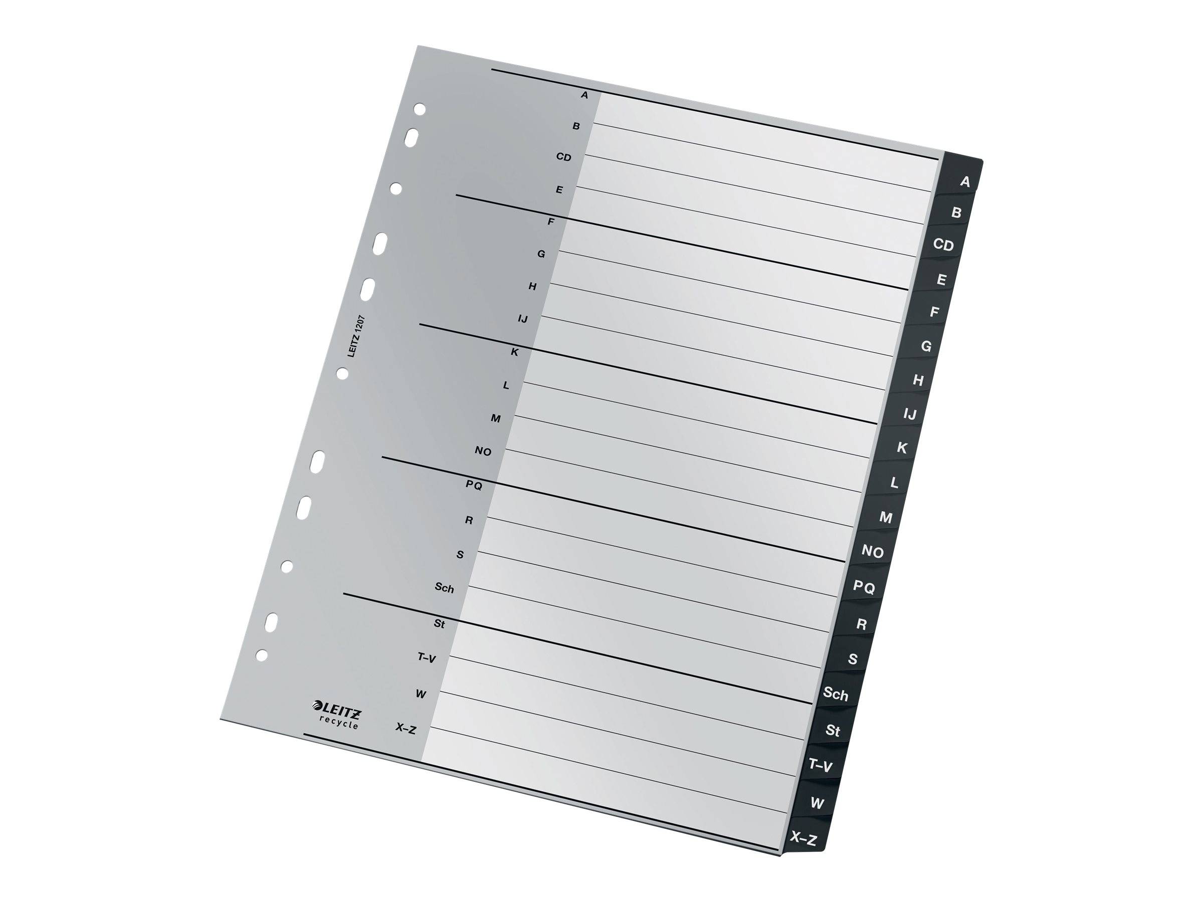 Esselte Leitz Trennelement - 20 Teile - vorgedruckt: A-Z - für A4 (210 x 297 mm)