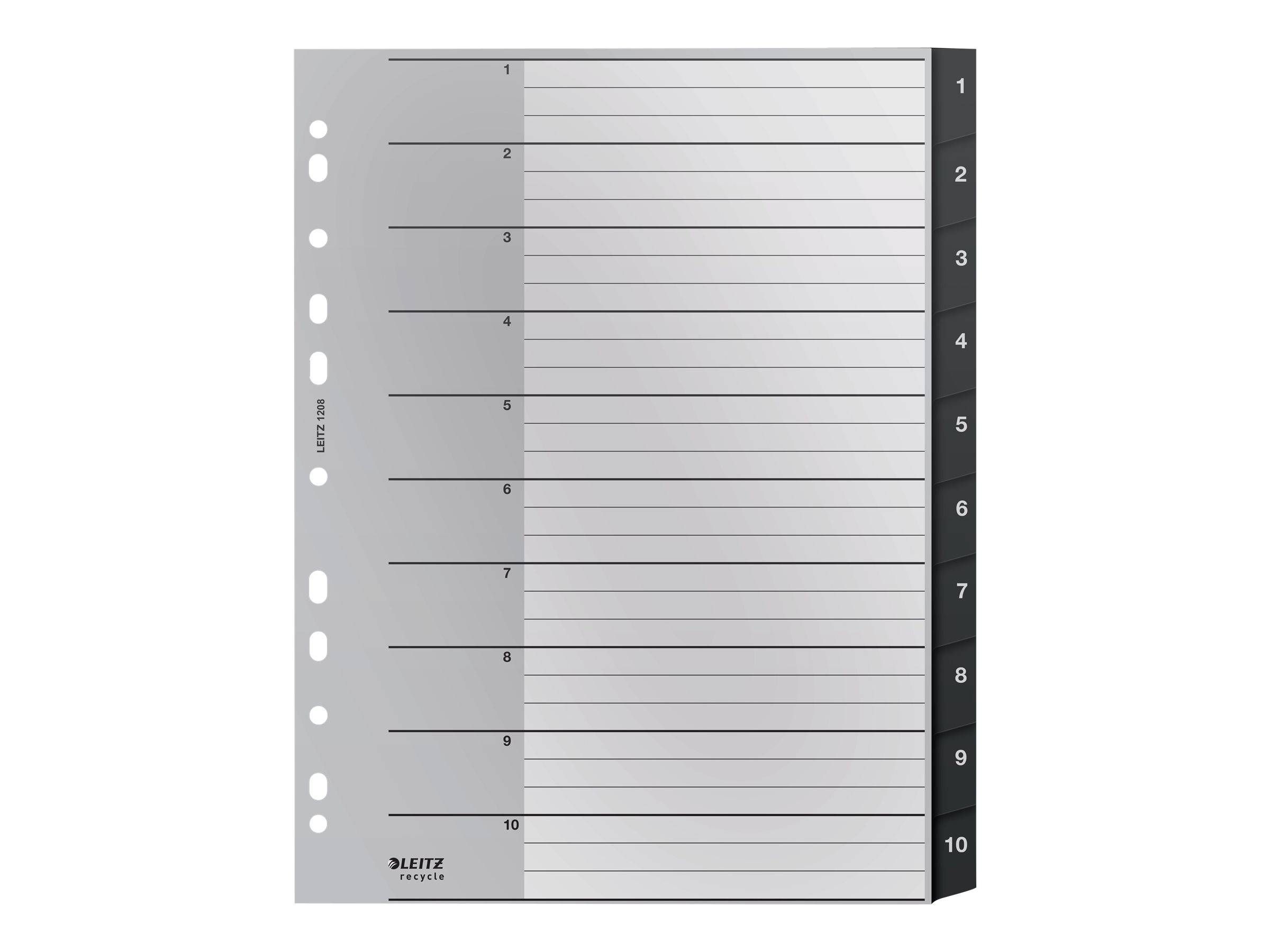ESSELTE LEITZ - Leitz Recycle - Trennelement - 10 Teile - vorgedruckt: 1-10
