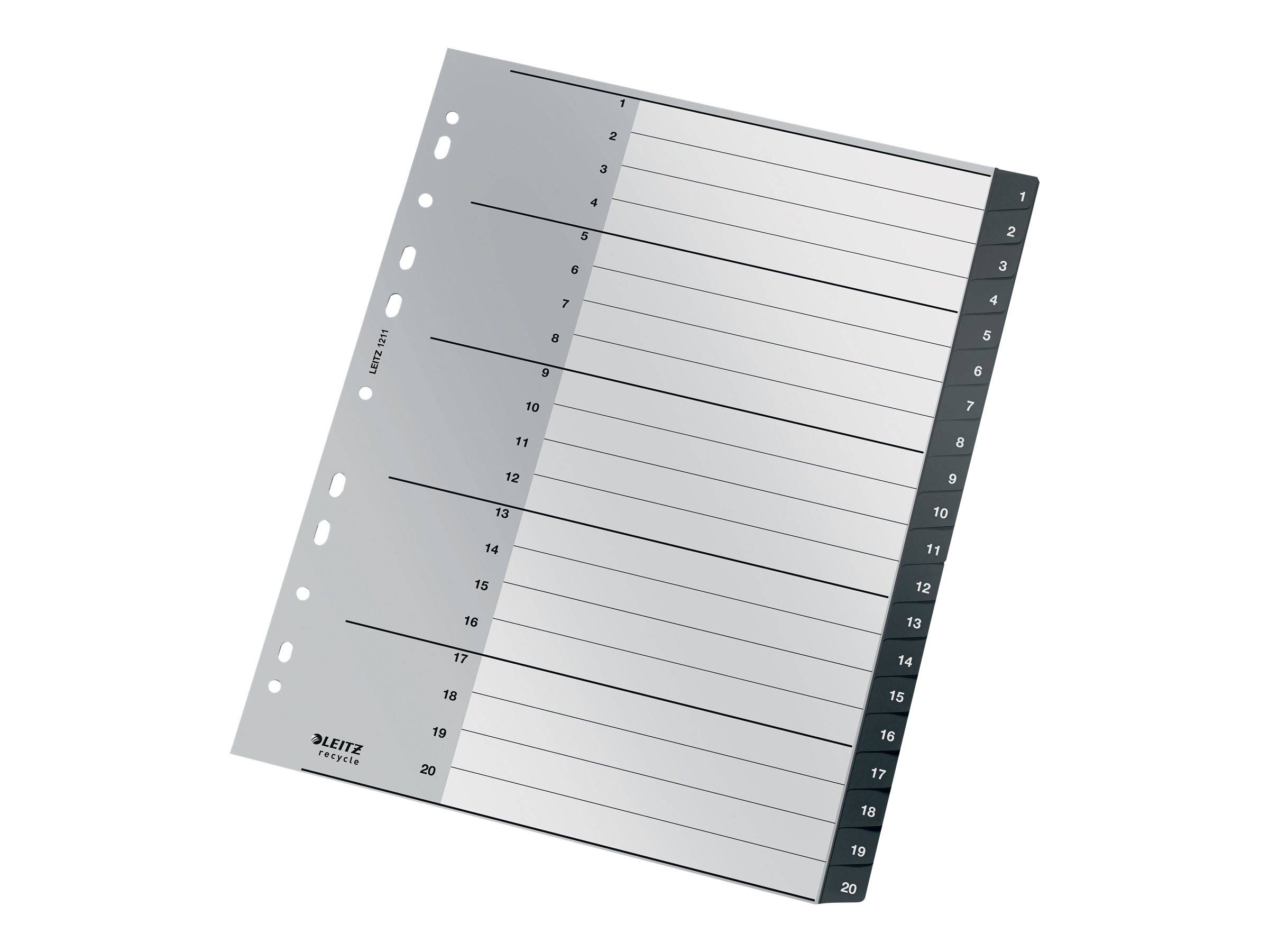 ESSELTE LEITZ - Leitz Recycle - Trennelement - 20 Teile - vorgedruckt: 1-20