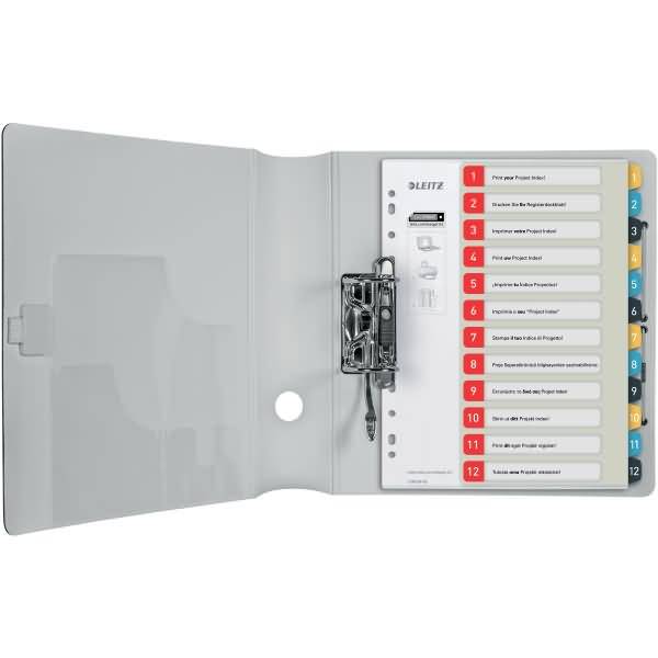 Plastikregister Cosy 1-12 bedruckbar A4 PP 12 Blatt farbig