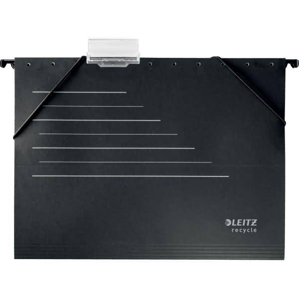 Hängemappe Alpha Recycle A4 Karton schwarz