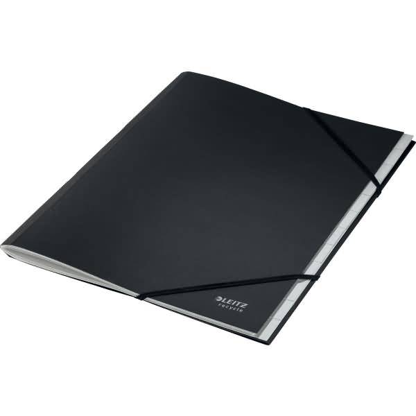 Ordnungsmappe Recycle A4 12 Fächer Karton schwarz