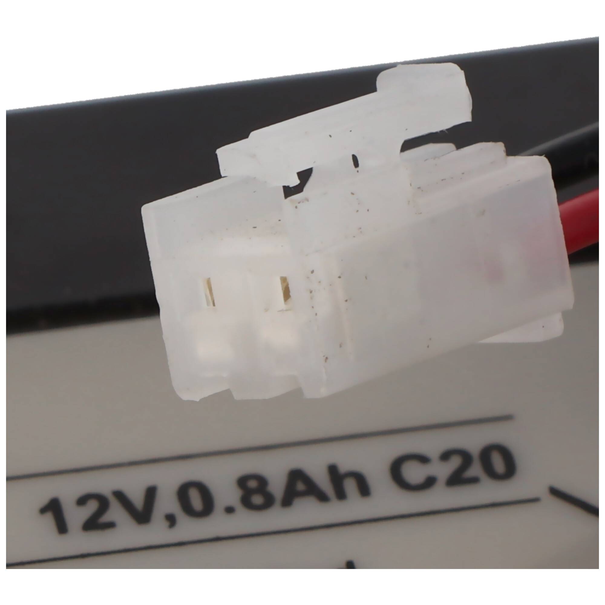 Yucel Y0.8-12 AGM Bleiakku, Yuasa 12V 0,8Ah Akku mit JST-Stecker