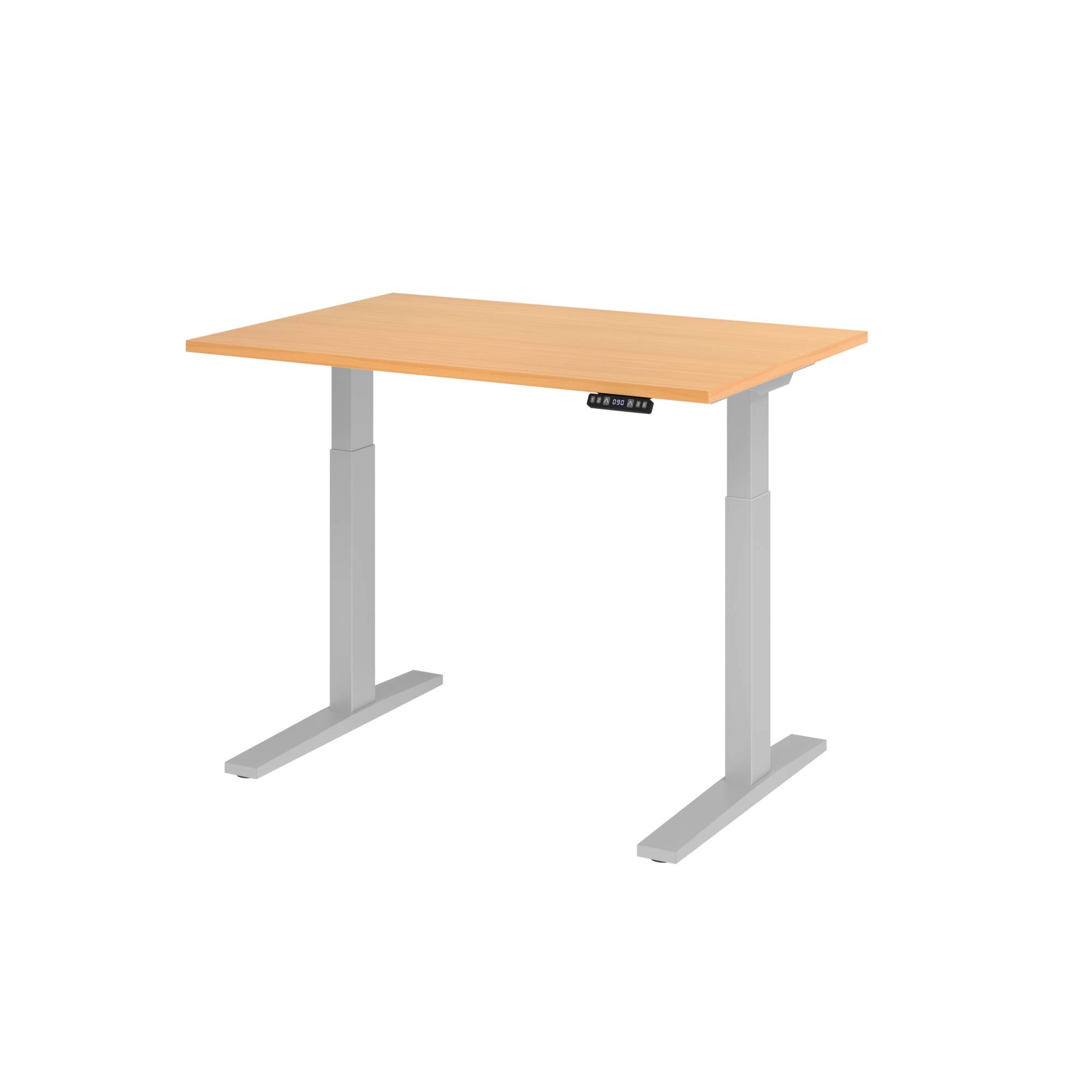 Hammerbacher Schreibt. VXMKA12/6/S el.120x80cm silber/buche