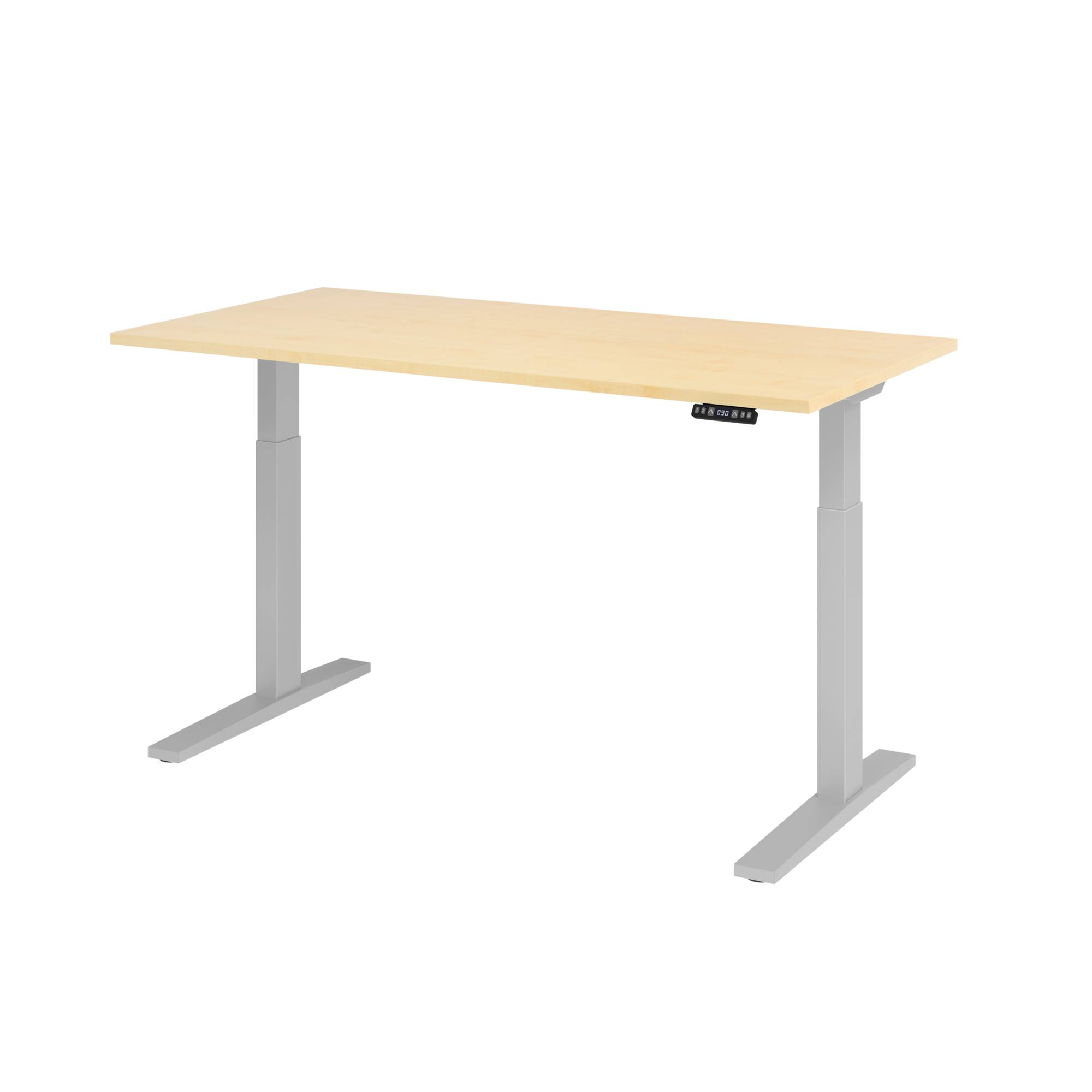 Hammerbacher Schreibt. VXMKA16/3/S el.160x80cm silber/ahorn