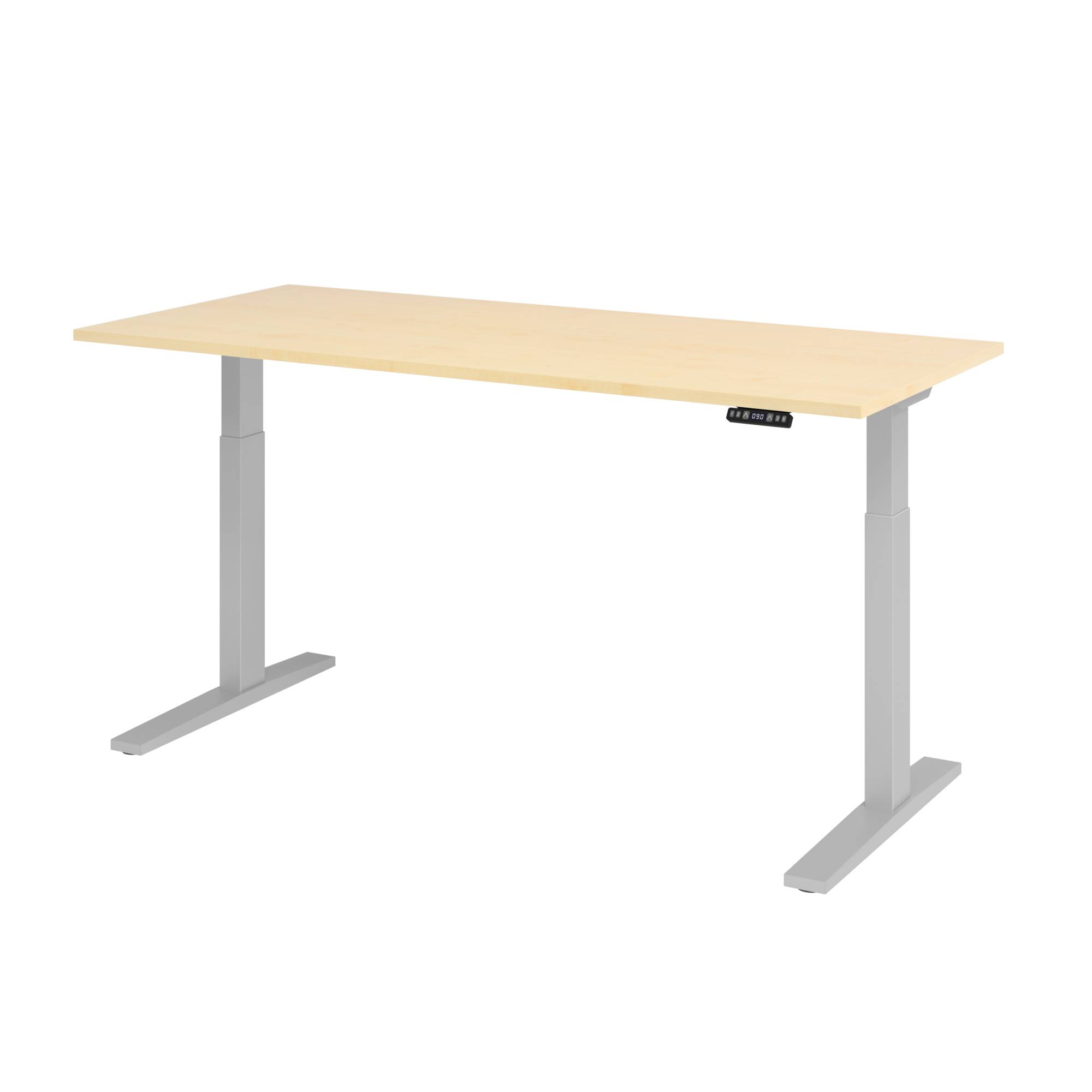 Hammerbacher Schreibt. VXMKA19/3/S el.180x80cm silber/ahorn