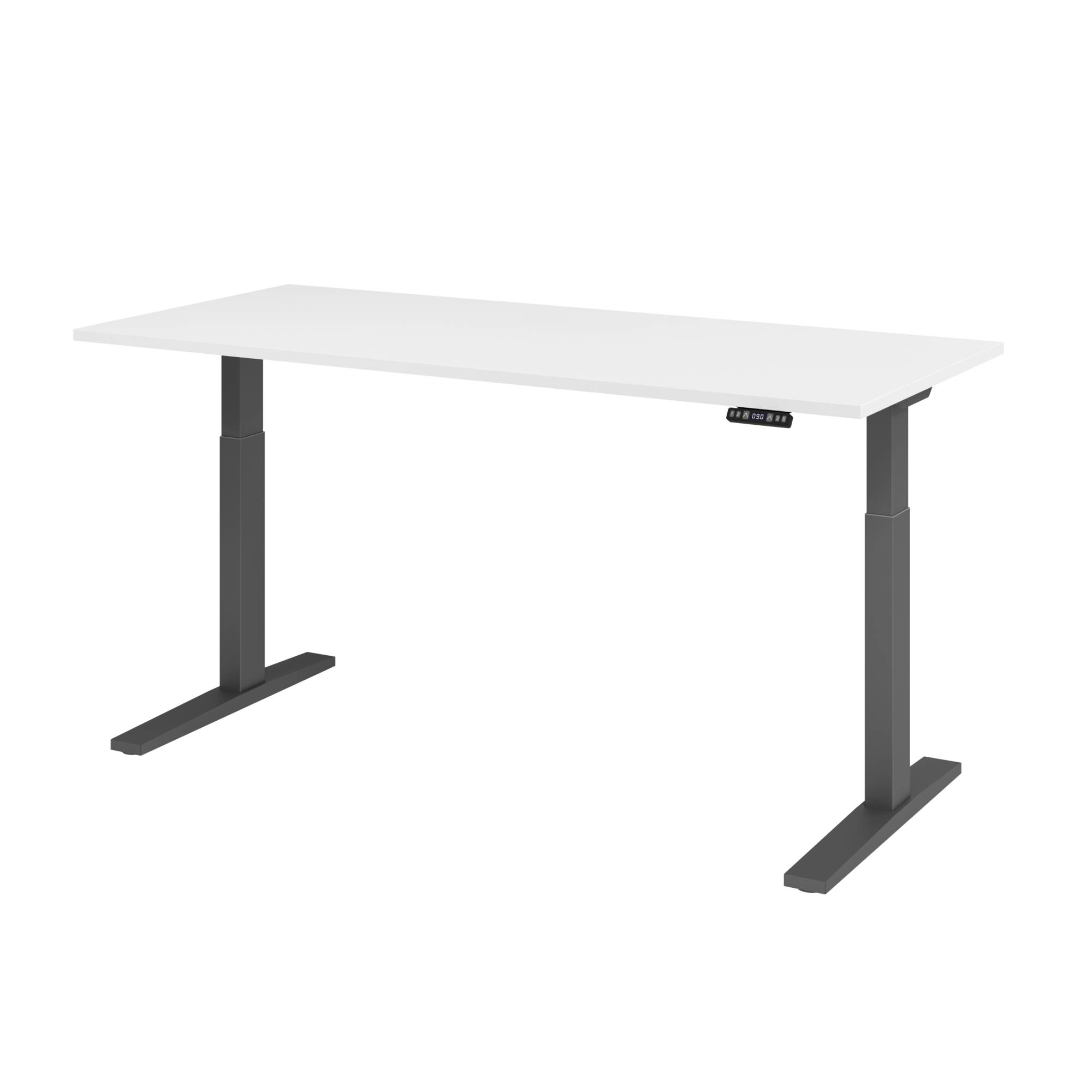 Hammerbacher Schreibt. VXMKA19/W/G el.180x80cm graphit/weiß