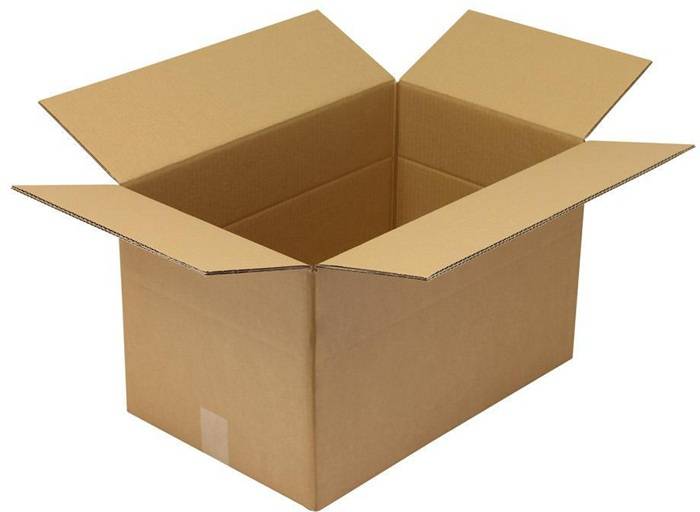 Faltkarton 2-wellig Maße 540x340x320mm Qualität 2.30BC braun TRANSPAK