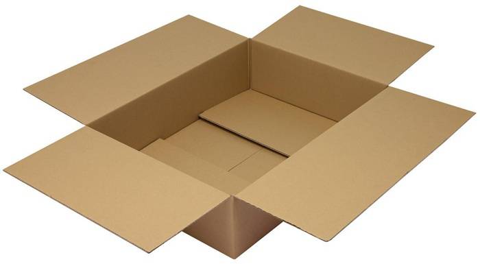 Faltkarton 2-wellig Maße 780x580x200mm Qualität 2.30BC braun TRANSPAK