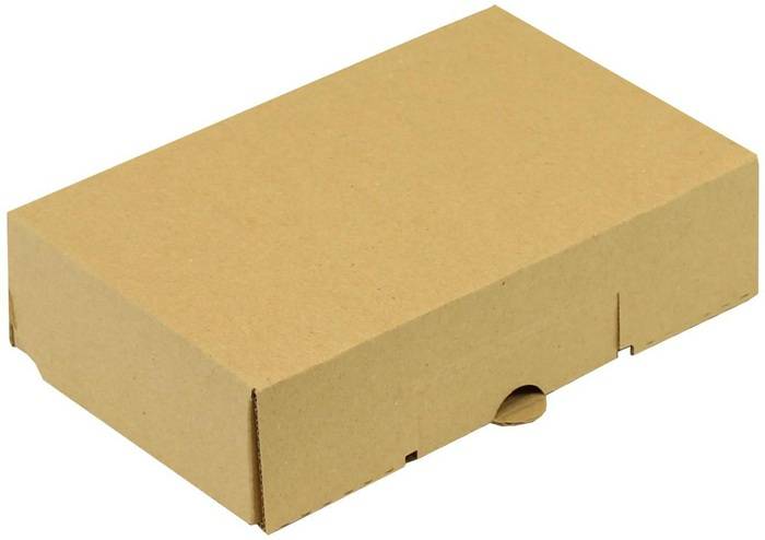 Klappschachtel 1-wellig Maße 182x108x45mm A6 Qualität 1.3E Steckverschluss