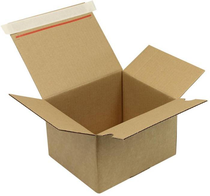 Automatikkarton 1-wellig Automatikboden Maße 214x153x112mm SK A5 Q.1.2E braun