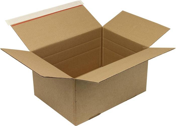 Automatikkarton 1-wellig Automatikboden Maße 310x230x81-160mm SK Q.1.3B braun A4
