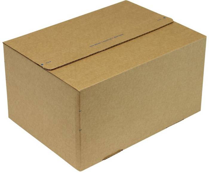 Automatikkarton 1-wellig Automatikboden Maße 310x230x81-160mm SK Q.1.3B braun A4