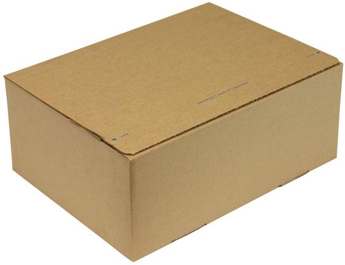 Automatikkarton 1-wellig Automatikboden Maße 345x256x130mm SK C4 Q.1.3B braun