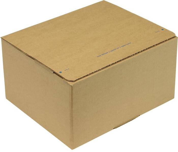 Automatikkarton 1-wellig Automatikboden Maße 260x220x130mm SK Q.1.3B braun
