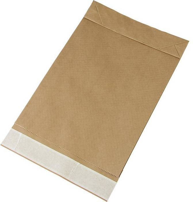 Polsterversandtasche Maße 260x70x410+50mm Kraftpapier braun SK TRANSPAK