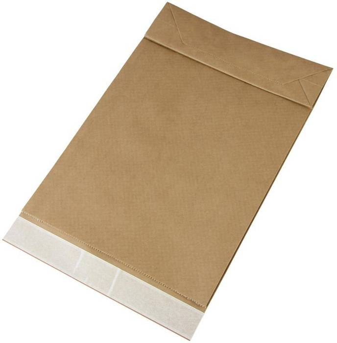 Polsterversandtasche Maße 250x50x353+50mm Kraftpapier braun SK TRANSPAK