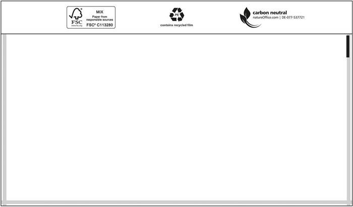 Dokumententaschen Premium Maße 240x110mm DIN-lang o.Druck TRANSPAK