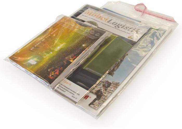 Folienversandhülle Maße 225x310+40mm Stärke 40µ PP transparent SK TRANSPAK