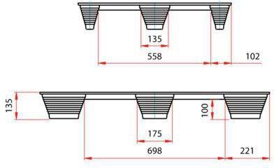 Pressholzpalette Maße 760x1140mm Tragkraft 900 kg Container Format TRANSPAK