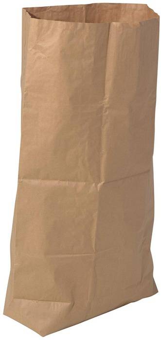 Abfallsack Maße 700x950mm Volumen 120l Kraftpapier Gewicht 70g/qm TRANSPAK