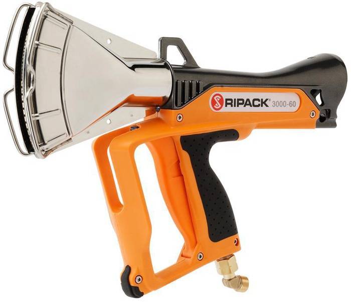 Schrumpfpistole Ripack 3000 Leistung 76kW m.Druckregler/8m Hochdruckschlauch