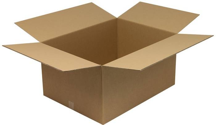 Faltkarton 2-wellig Maße 800x600x400mm Qualität 2.5BC braun TRANSPAK