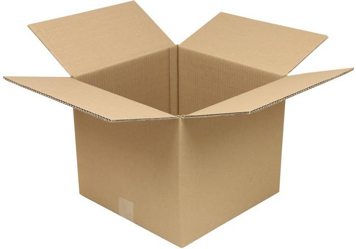 Faltkarton 2-wellig Maße 350x350x300mm Qualität 2.2BC braun TRANSPAK