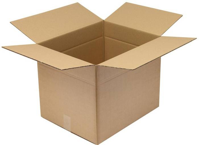 Faltkarton 2-wellig Maße 500x400x400mm Qualität 2.30BC braun TRANSPAK